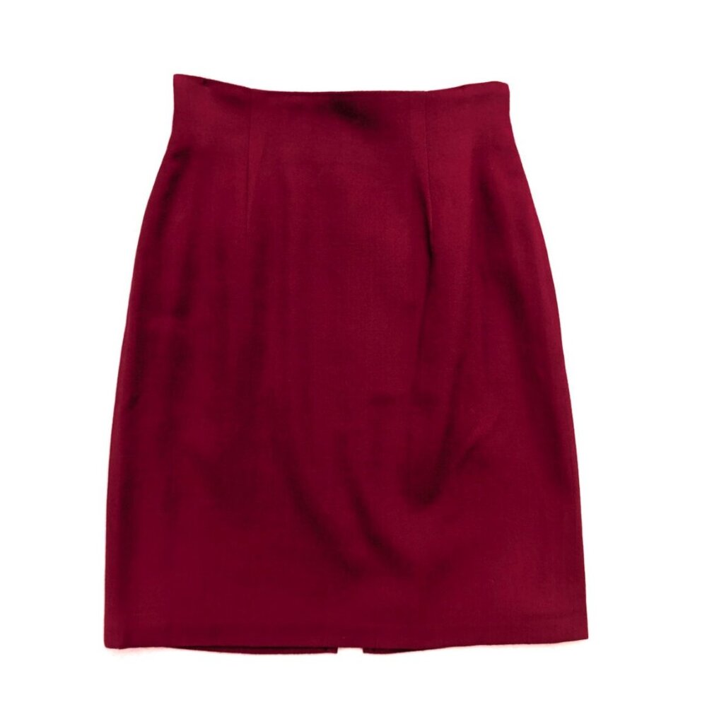 Soooo Crazy by Rina Rossi Vintage 90s Women's Skirt Size 6 Red Mini Pencil